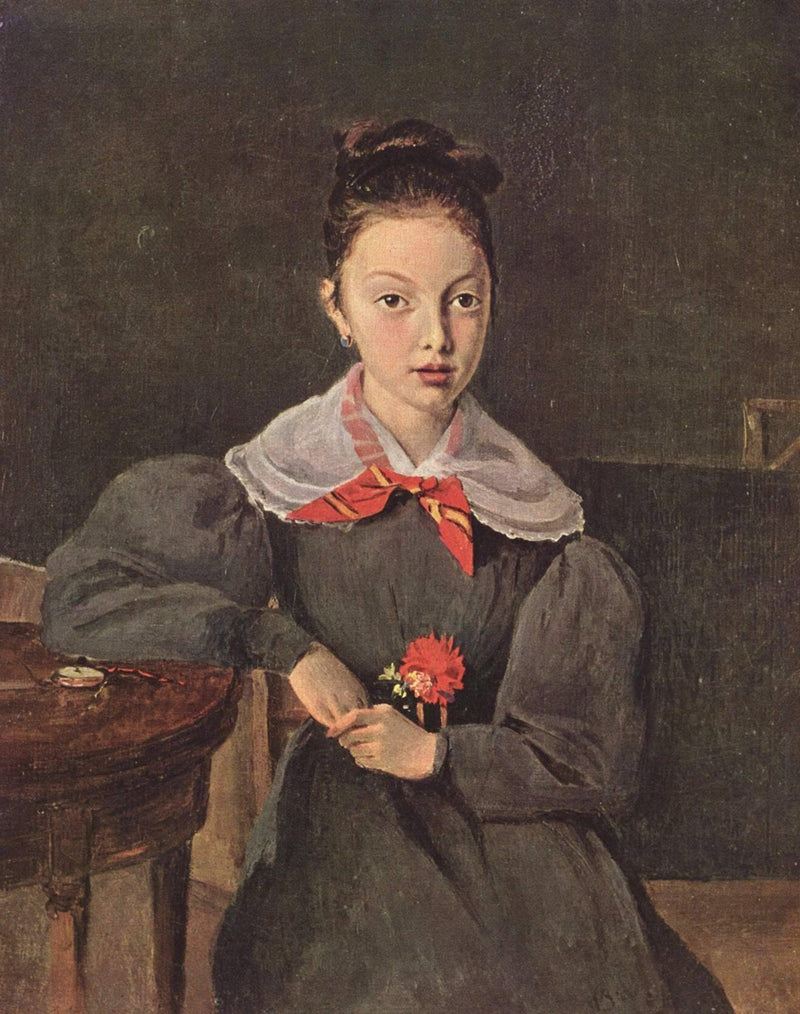 Portrait of Octavie Sennegon by Camille Corot — Oil Painting Reproduction