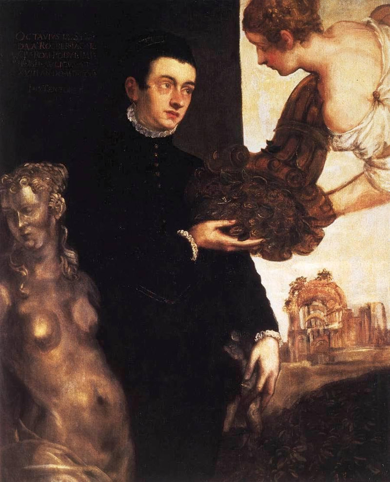 Portrait of Ottavio Strada (attributed) by Marietta Robusti — Oil Painting Reproduction