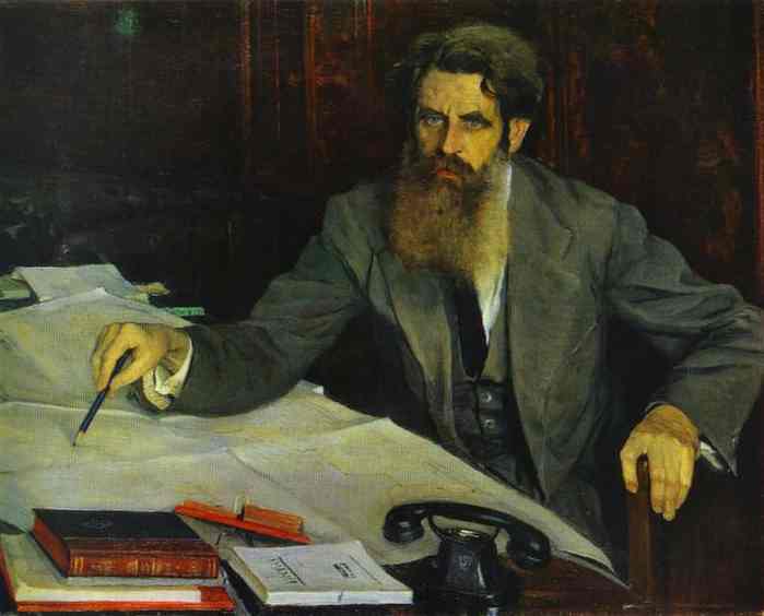 Portrait of Otto Shmidt by Mikhail Nesterov — Oil Painting Reproduction