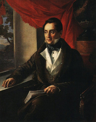 Portrait of P. N. Zubov in kitchen