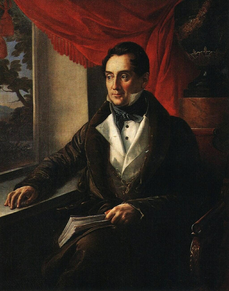 Portrait of P. N. Zubov by Vasily Tropinin — Oil Painting Reproduction