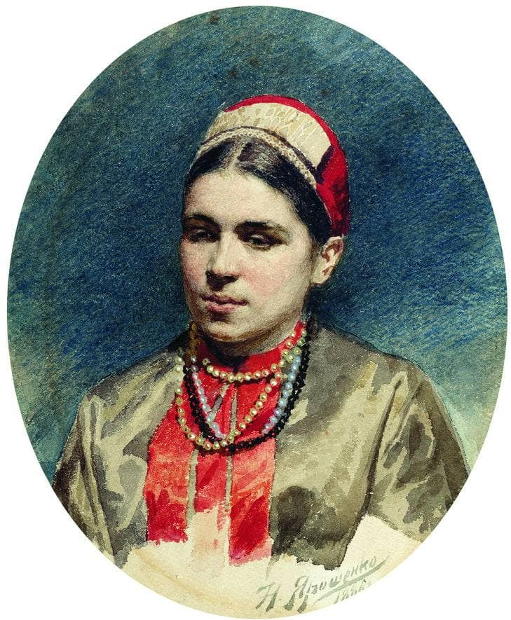 Portrait of P.Strepetova by Mykola Yaroshenko — Oil Painting Reproduction