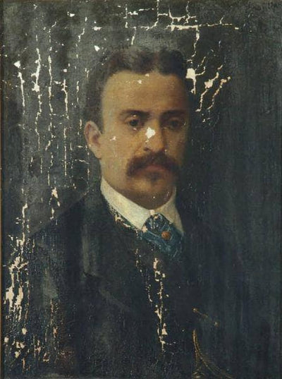 Portrait of Paolo Fumagalli in master bedroom