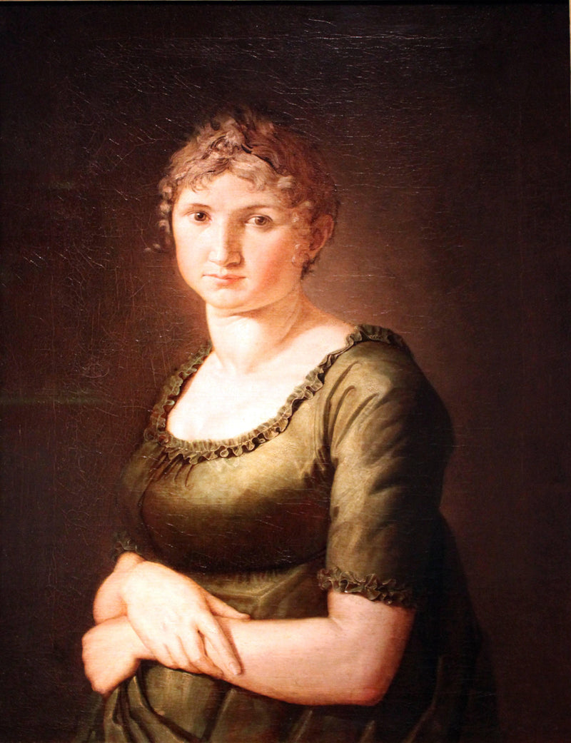 Portrait of Pauline in Green Dress by Philipp Otto Runge — Oil Painting Reproduction