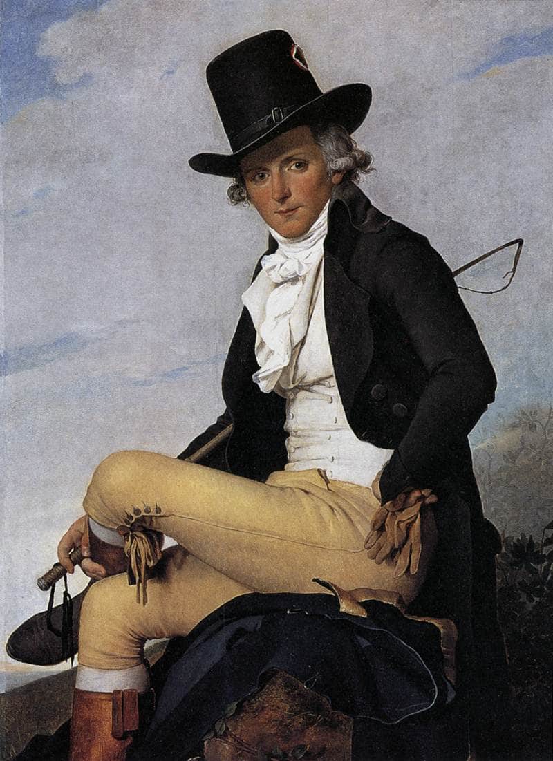 Portrait of Pierre Seriziat the artist's brother-in-law by Jacques-Louis David — Oil Painting Reproduction