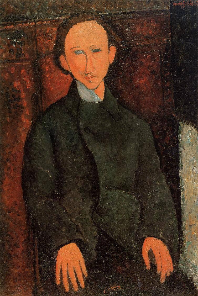 Portrait of Pinchus Kremenge by Amedeo Modigliani — Oil Painting Reproduction