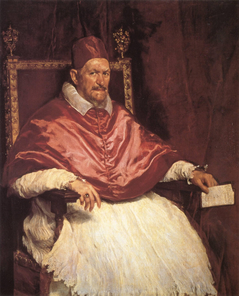 Portrait of Pope Innocent X by Diego Velazquez — Oil Painting Reproduction