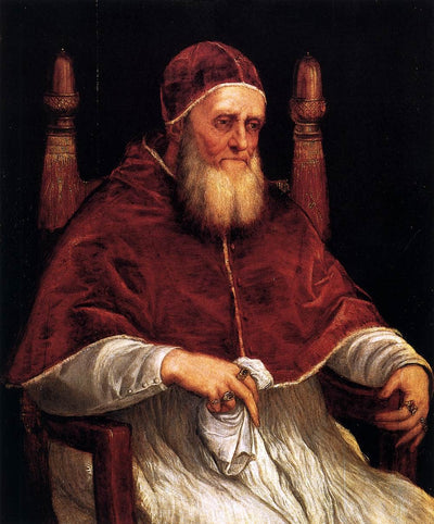 Portrait of Pope Julius II in dining room