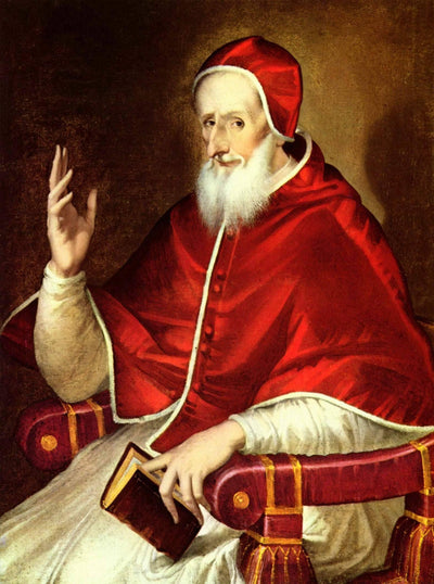 Portrait of Pope Pius V in study