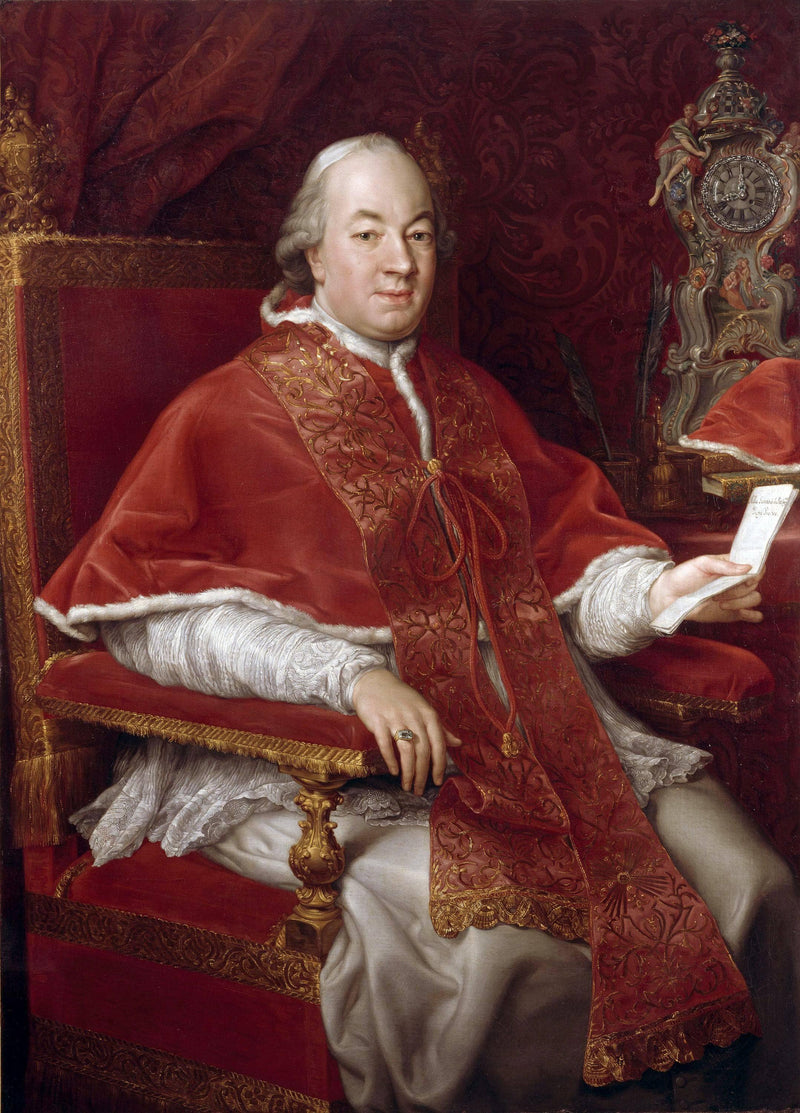 Portrait of Pope Pius VI, Giovanni Angelo Braschi by Pompeo Batoni — Oil Painting Reproduction