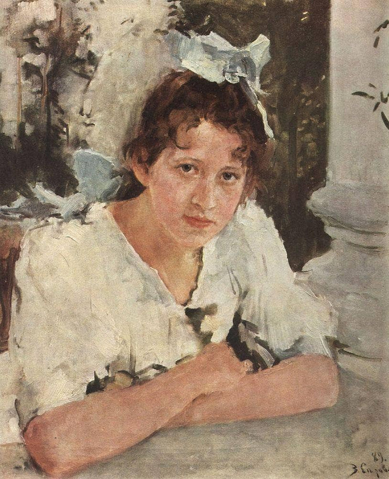 Portrait of Praskovya Mamontova by Valentin Serov — Oil Painting Reproduction