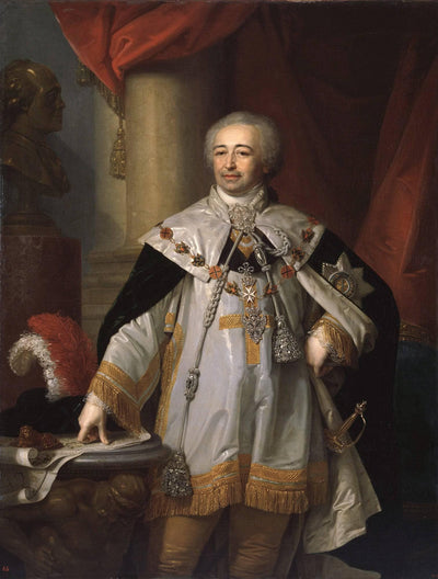 Portrait of Prince A. B. Kurakin in home office