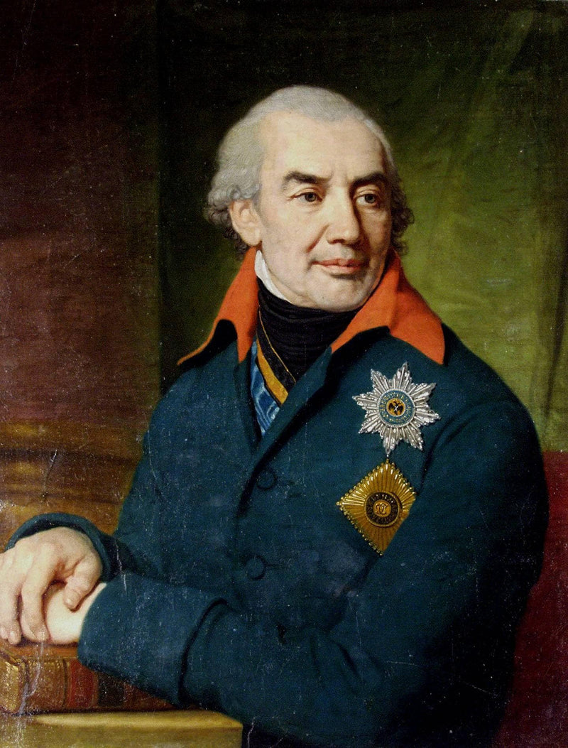 Portrait of Prince G S Volkonsky by Vladimir Borovikovsky — Oil Painting Reproduction