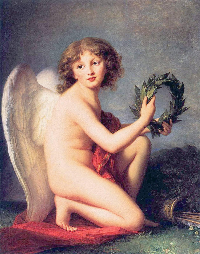 Portrait of Prince Henry Lubomirski as the Genius of Fame by Louise Elisabeth Vigee Le Brun — Oil Painting Reproduction