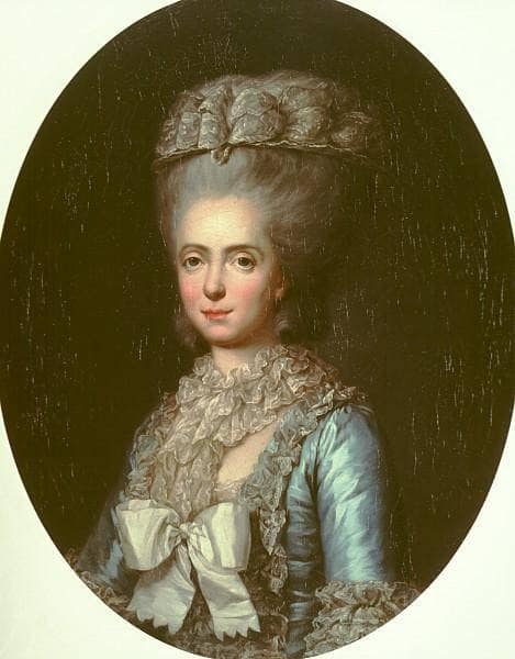Portrait of Princess Marie Adélaïde of France, called Madame Adelaide by Anne Vallayer-Coster — Oil Painting Reproduction