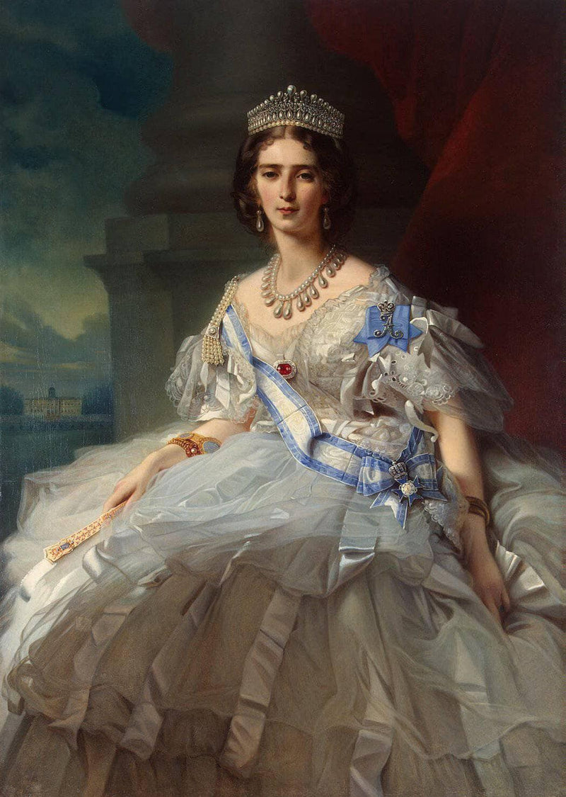 Portrait of Princess Tatiana Alexanrovna Yusupova by Franz Xaver Winterhalter — Oil Painting Reproduction