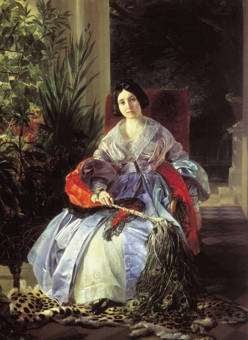 Portrait of Princess Ye. P. Saltykova by Karl Bryullov — Oil Painting Reproduction