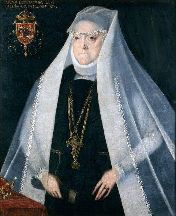 Portrait of Queen Anna Jagiellon as a widow by Martin Kober — Oil Painting Reproduction