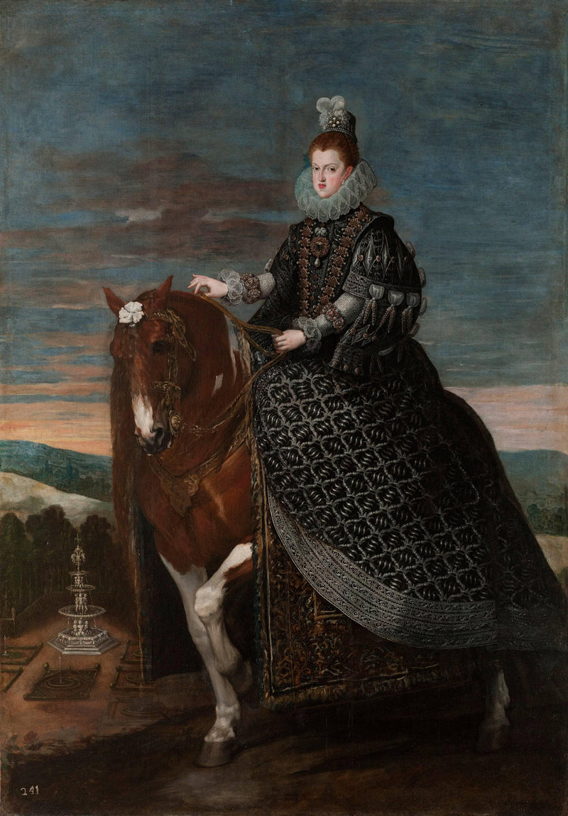 Portrait of Queen Margaret of Austria by Diego Velazquez — Oil Painting Reproduction
