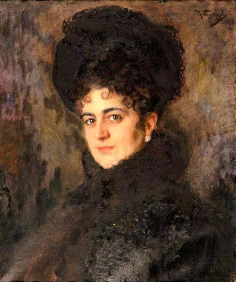 Portrait of Rakhil Semenovna Isakovich by Nikolai Kuznetsov — Oil Painting Reproduction