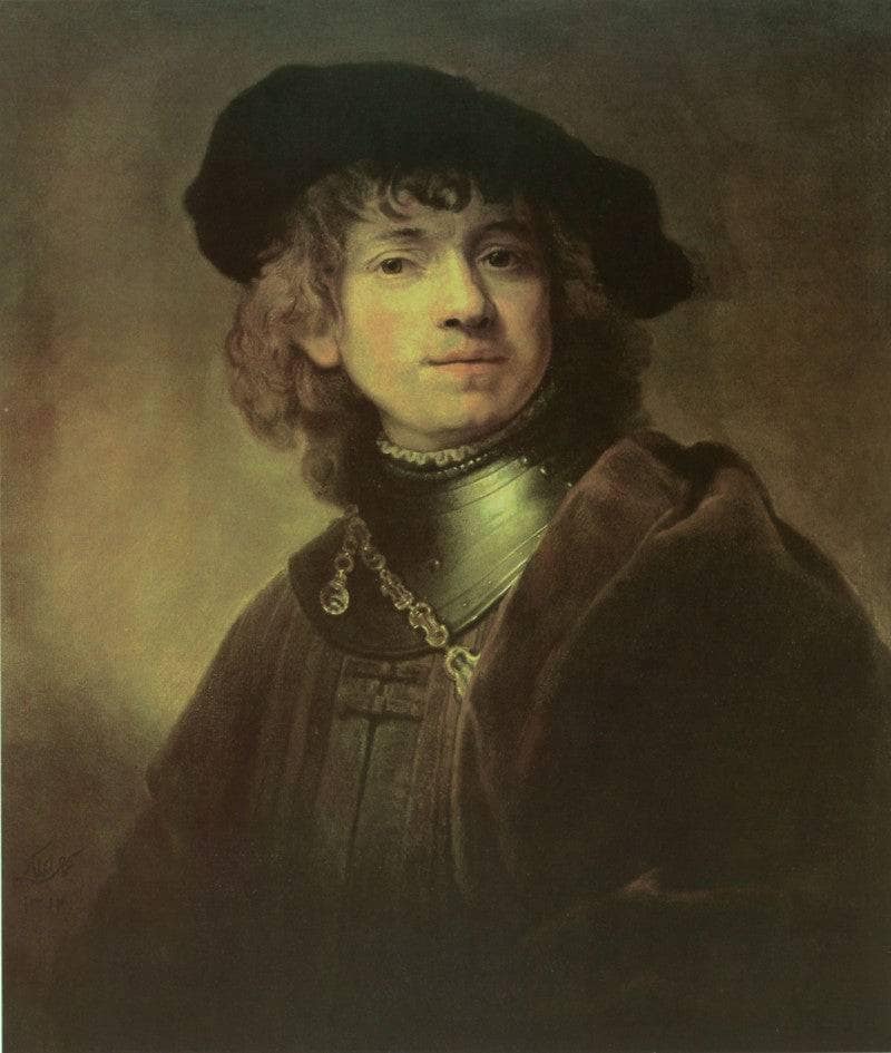 Portrait of Rembrandt by Kamal-ol-Molk — Oil Painting Reproduction