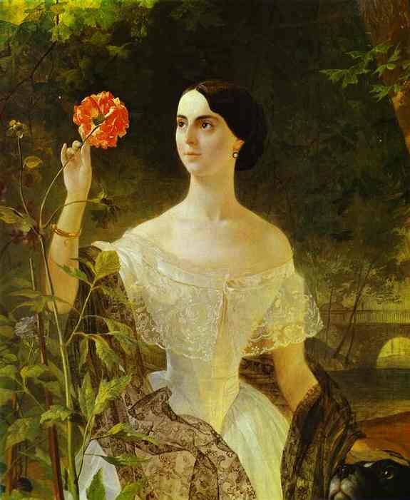 Portrait of S. A. Bobrinsky by Karl Bryullov — Oil Painting Reproduction