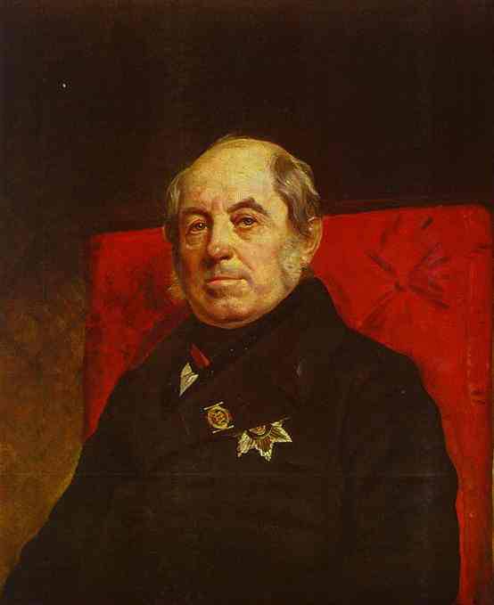 Portrait of S. G. Likhonin by Karl Bryullov — Oil Painting Reproduction