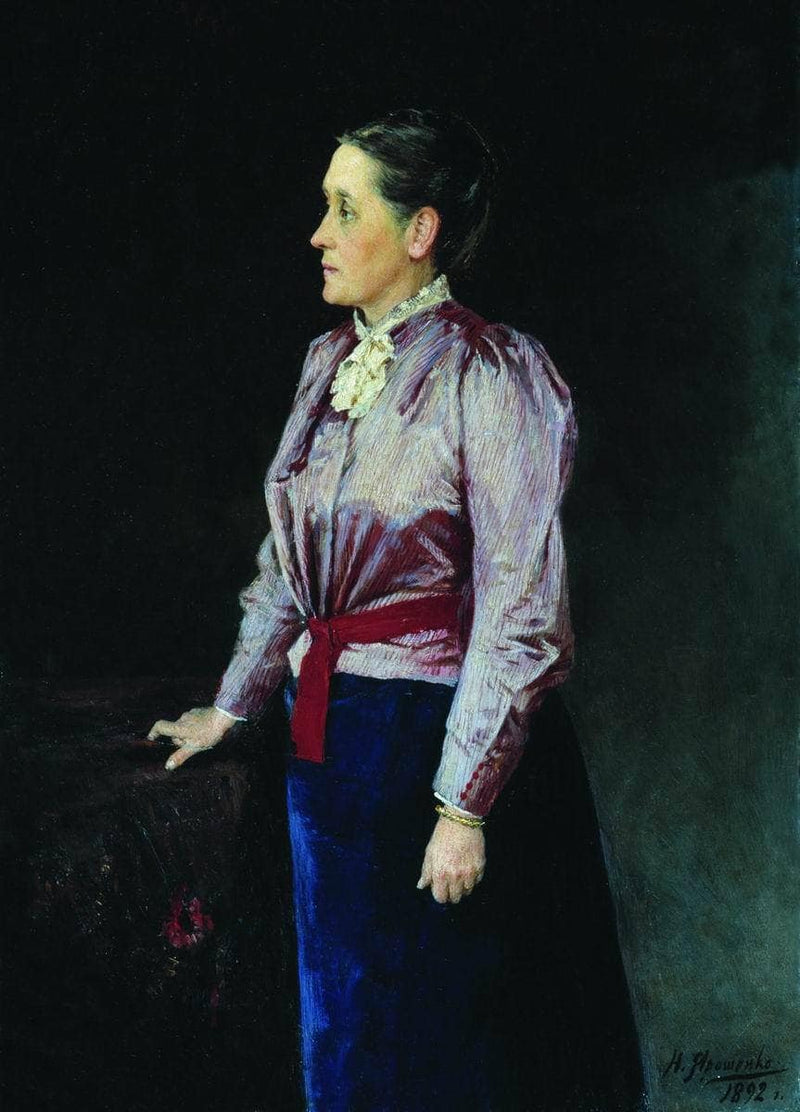 Portrait of S.V. Panina by Mykola Yaroshenko — Oil Painting Reproduction
