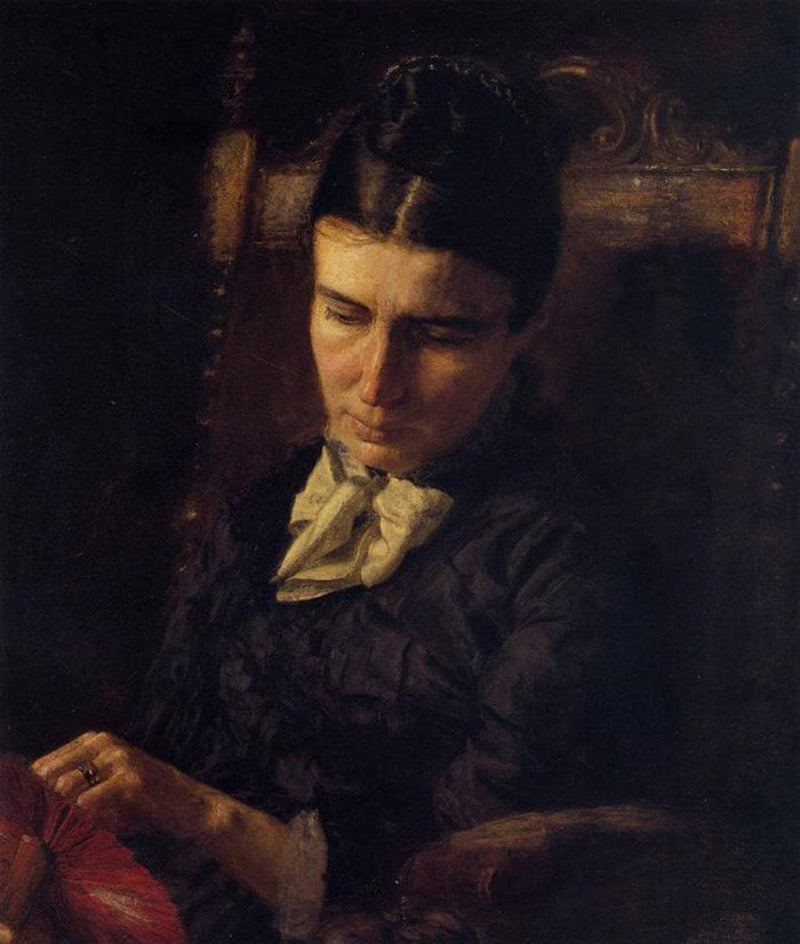 Portrait of Sarah Ward Brinton by Thomas Eakins — Oil Painting Reproduction