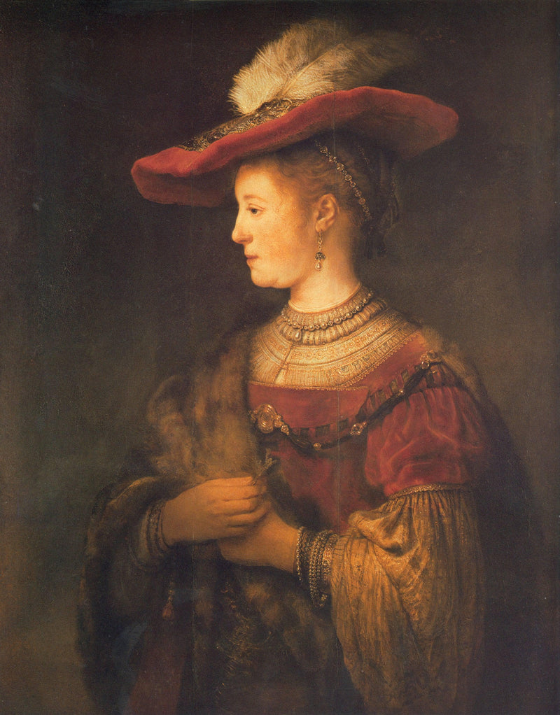 Portrait of Saskia van Uylenburgh by Rembrandt — Oil Painting Reproduction