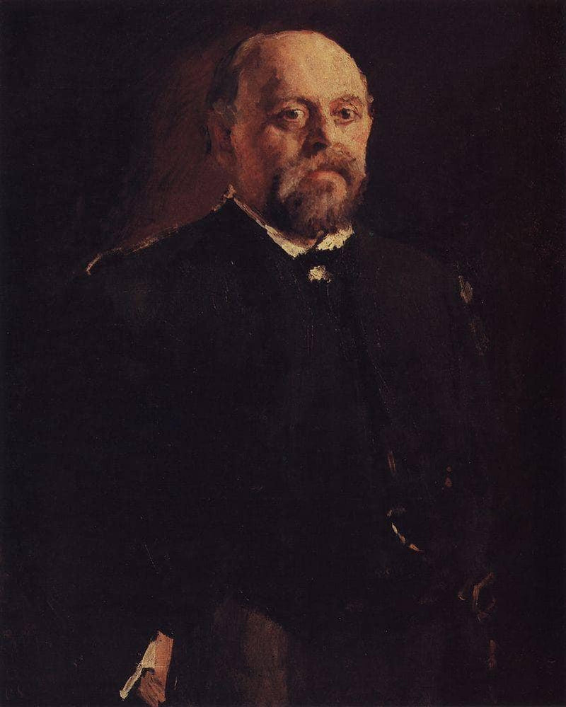 Portrait of Savva Mamontov by Valentin Serov — Oil Painting Reproduction