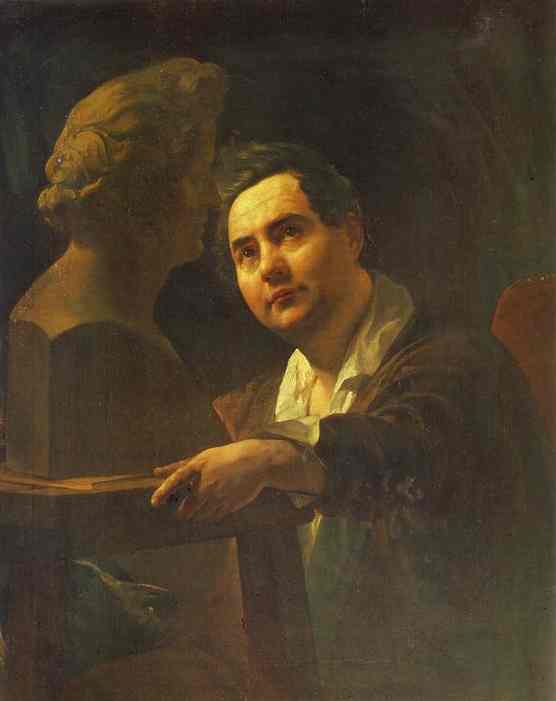 Portrait of Sculptor I. P. Vitaly by Karl Bryullov — Oil Painting Reproduction