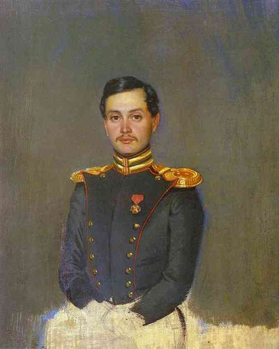 Portrait of Second Captain Vannovsky in home office