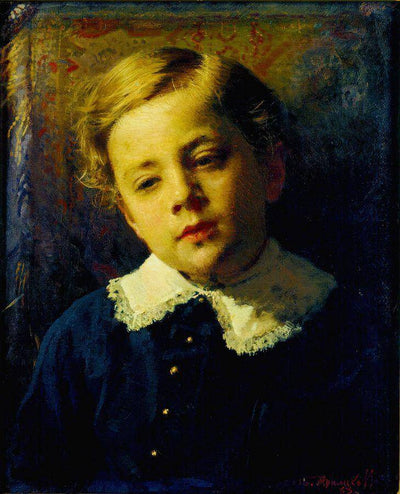 Portrait of Sergei Kramskoy, the Artist's Son in master bedroom