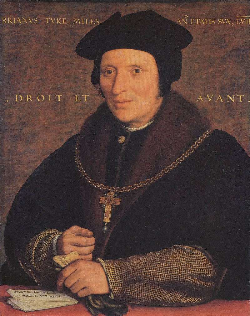 Portrait of Sir Brian Tuke by Hans Holbein the Younger — Oil Painting Reproduction