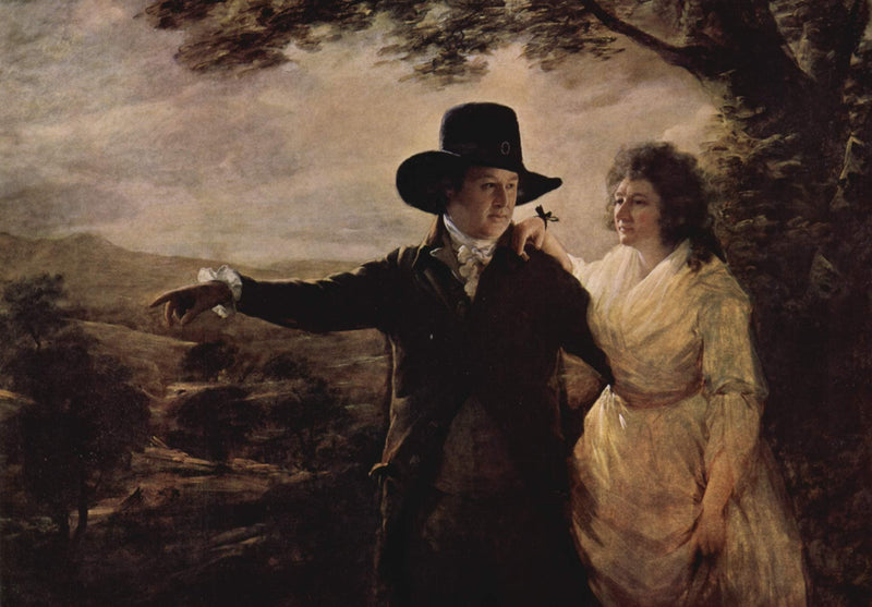 Portrait of Sir John and Lady Clerk of Penicuik by Henry Raeburn — Oil Painting Reproduction