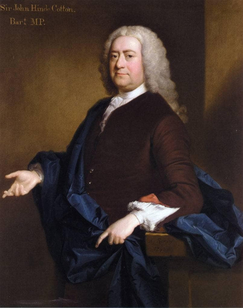 Portrait of Sir John Hynde Cotton, 3rd BT by Allan Ramsay — Oil Painting Reproduction