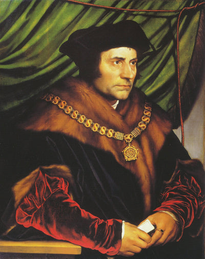 Portrait of Sir Thomas More in entryway