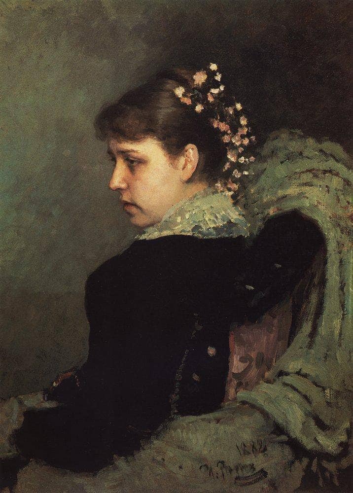 Portrait of Tatiana Rechinskay by Ilya Repin — Oil Painting Reproduction