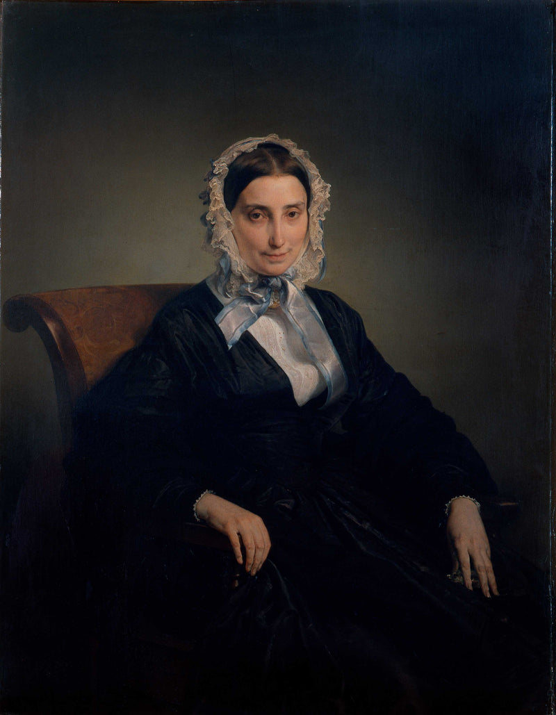 Portrait of Teresa Manzoni Stampa Borri by Francesco Hayez — Oil Painting Reproduction