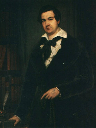 Portrait of the Actor V. A. Karatyghin in bedroom