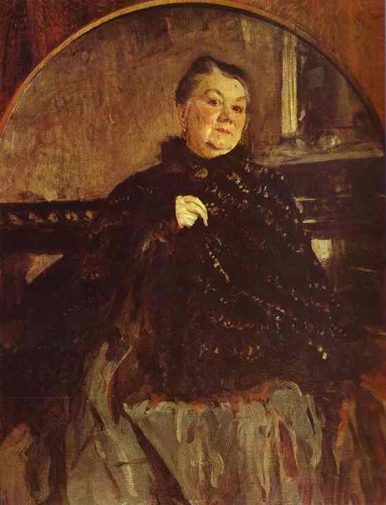 Portrait of the Actress Glikeria Fedotova by Valentin Serov — Oil Painting Reproduction