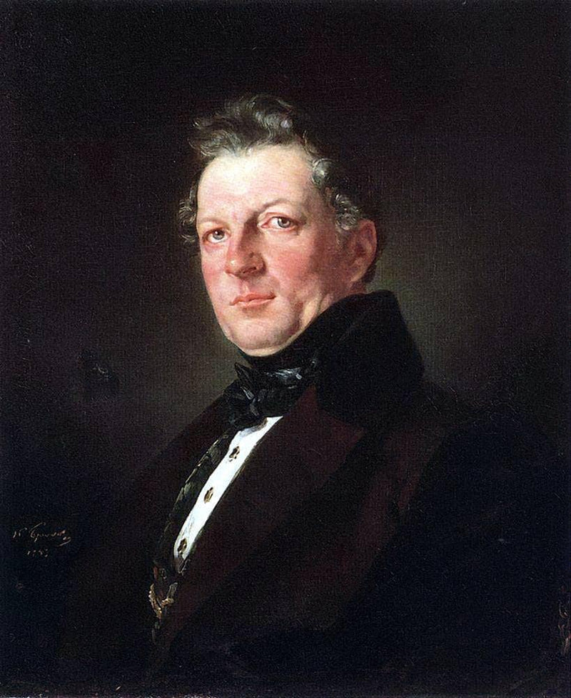 Portrait of the architect A. Bolotov by Karl Bryullov — Oil Painting Reproduction