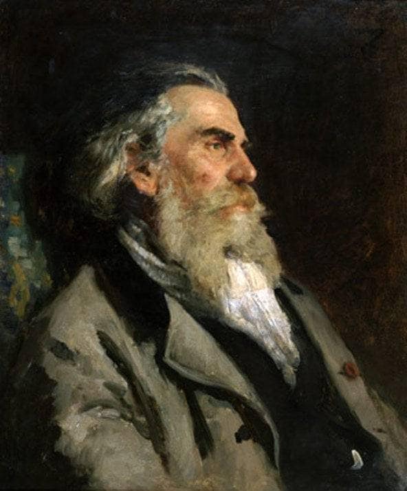 Portrait of the Artist A. P. Bogolubov by Ilya Repin — Oil Painting Reproduction