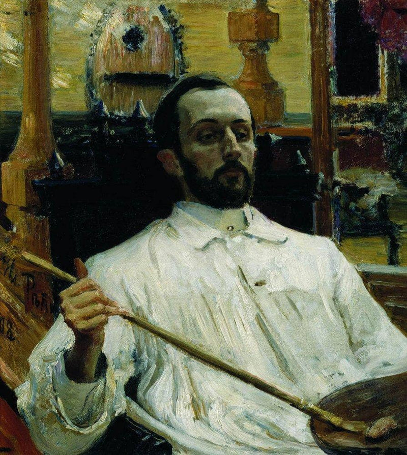 Portrait of the Artist D.N. Kardovskiy by Ilya Repin — Oil Painting Reproduction