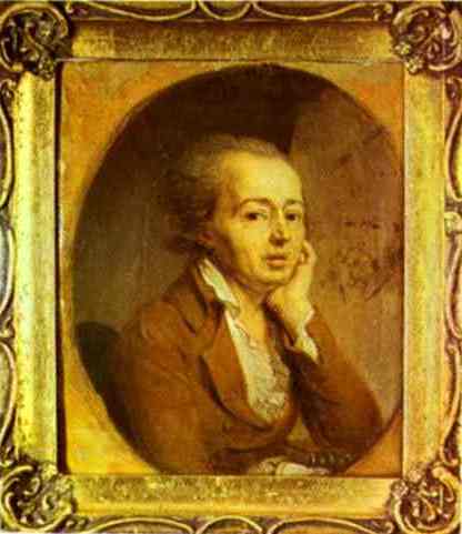 Portrait of the Artist Dmitry Levitzky by Vladimir Borovikovsky — Oil Painting Reproduction