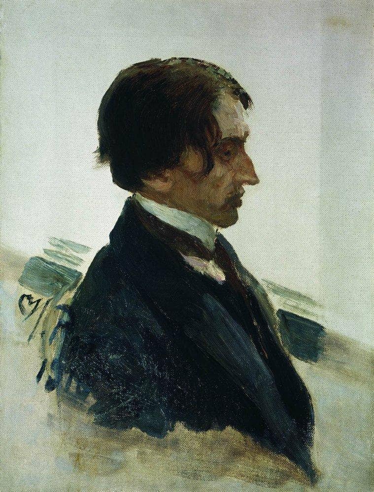 Portrait of the Artist Isaak Brodskiy by Ilya Repin — Oil Painting Reproduction