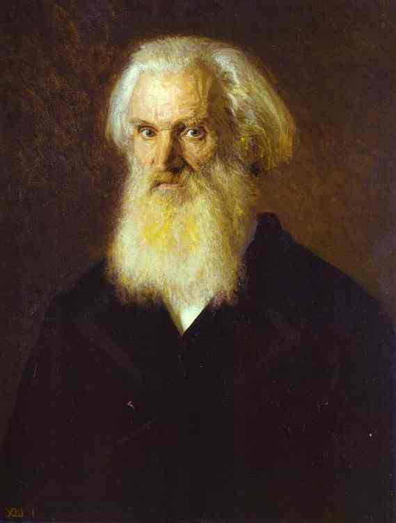 Portrait of the Artist Mikhail Dyakonov by Ivan Kramskoy — Oil Painting Reproduction