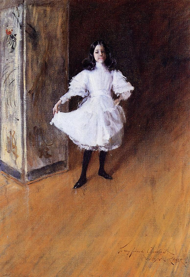 Portrait of the Artist's Daughter (Dorothy) by William Merritt Chase — Oil Painting Reproduction