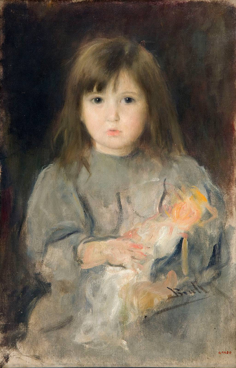 Portrait of the artist's daughter by Joan Brull — Oil Painting Reproduction
